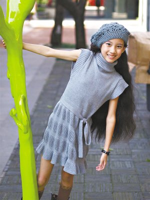 3岁开始当平面模特 武汉11岁小丫"从艺"9年(图)